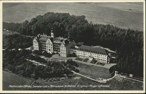 Mallersdorf Wald Sanatorium Altersheim St Maria Fliegeraufnahme x