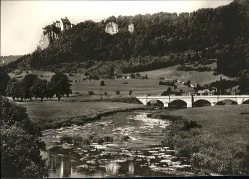 Hausen Krauchenwies Donaubruecke Schloss Werenwag *