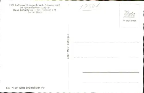 Langenbrand Forbach Haus Schoenblick *