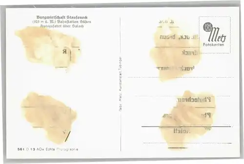 Salach Burgwirtschaft Staufeneck *