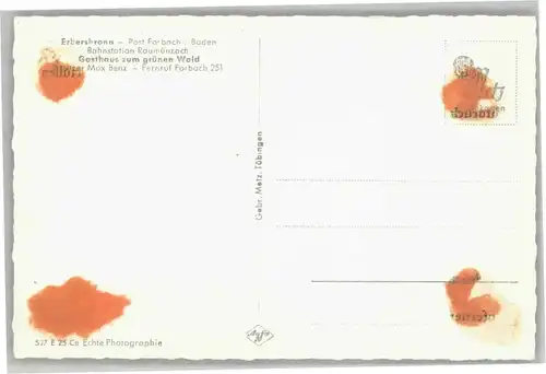 Erbersbronn Gasthaus zum gruenen Wald *