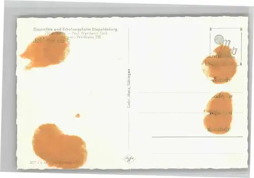 Weilheim Teck Gaststaette Erholungsheim Diepoldsburg *