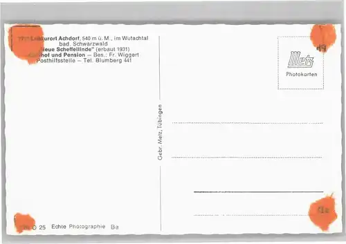 Achdorf Blumberg Achdorf Villingen Scheffellinde * / Blumberg /Schwarzwald-Baar-Kreis LKR