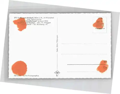 Achdorf Blumberg Achdorf Villingen  * / Blumberg /Schwarzwald-Baar-Kreis LKR