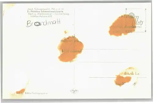 Brandmatt Pension Schwarzwaldperle *