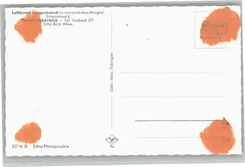 Langenbrand Forbach Pension Schoenblick *