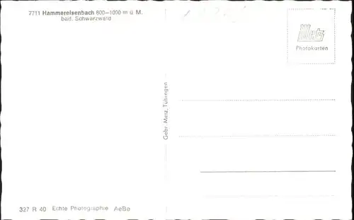 Hammereisenbach-Bregenbach Hammereisenbach  * / Voehrenbach /Schwarzwald-Baar-Kreis LKR