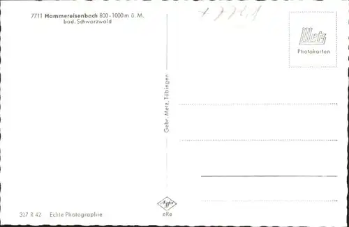 Hammereisenbach-Bregenbach Hammereisenbach  * / Voehrenbach /Schwarzwald-Baar-Kreis LKR