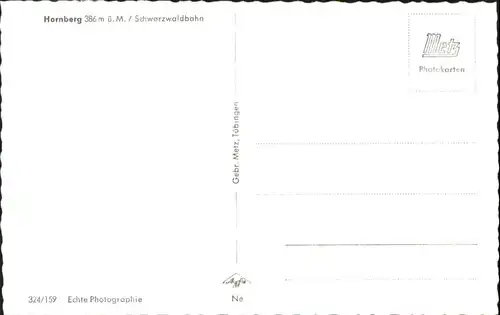 Hornberg Schwarzwald Schwarzwaldbahn *