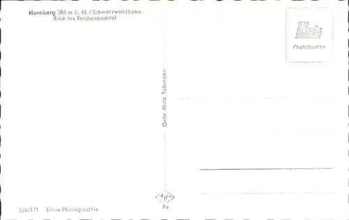 Hornberg Schwarzwald Schwarzwaldbahn Reichenbachtal *