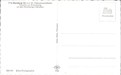 Hornberg Schwarzwald Ortenaukreis Brunnen Hornbergerschiessen *