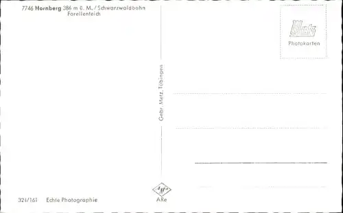 Hornberg Schwarzwald Ortenaukreis Forellenteich *