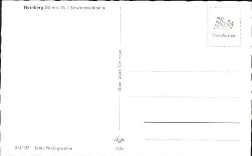 Hornberg Schwarzwald Ortenaukreis  *