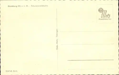 Hornberg Schwarzwald Ortenaukreis Schwarzwaldbahn *