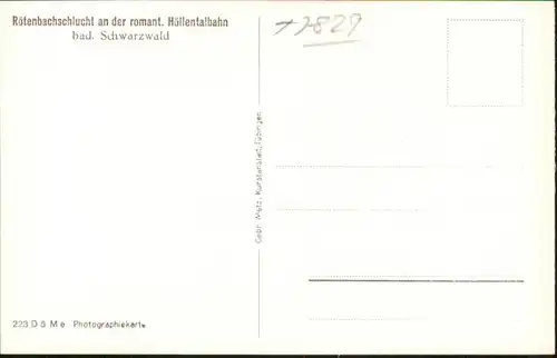 Roetenbach Baden Schlucht *