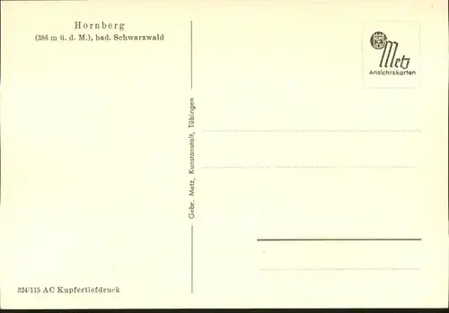 Hornberg Schwarzwald Ortenaukreis  *