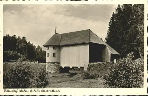 Roetenbach Baden Klausbachbruecke *