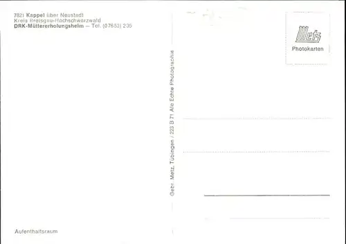 Kappel Lenzkirch DRK Muettererholungsheim Aufenthaltsraum *