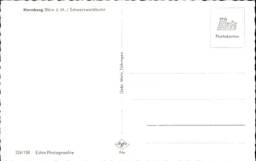 Hornberg Schwarzwald Schwarzwaldbahn *