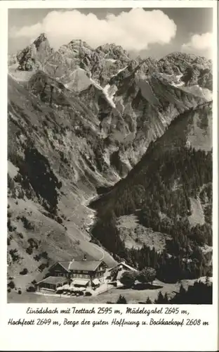 Einoedsbach Trettach Maedelegabelgruppe Hochfrott *