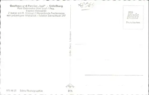 Schlossberg Schnaittach Osternohe Lauf Pegnitz Gasthaus Igel Schlossruine *