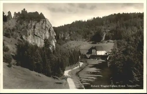 Wolfsberg Obertrubach Richard Wagner Felsen Fraenkische Schweiz Gasthaus Metzgerei *