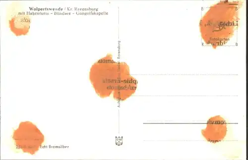 Wolpertswende Hatzenturm Blindsee Gangolfskapelle *