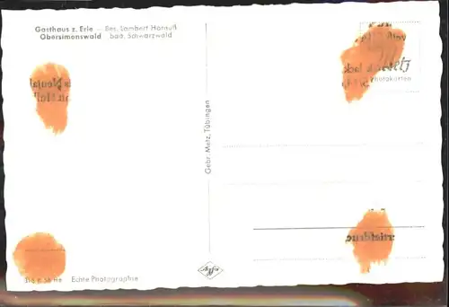 Obersimonswald Gasthaus zur Erle *