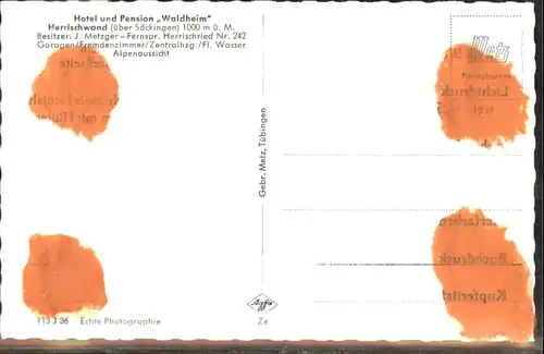 Herrischried Hotel Pension Waldheim *