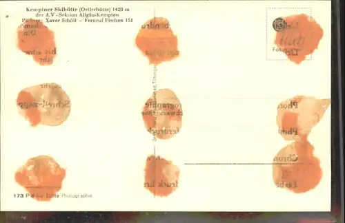 Fischen Kemptner Skihuette Ostlerhuette   *