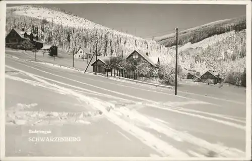 Schwarzenberg Sudetengau Winter x