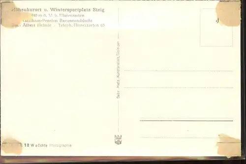 Steig Breitnau Gasthaus Pension Ravennaschlucht *