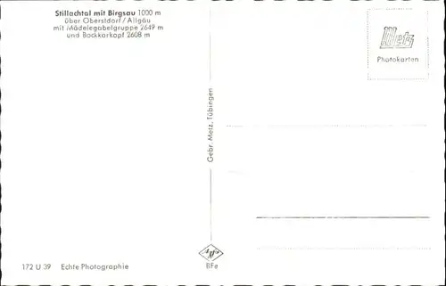 Birgsau Oberstdorf Allgaeu Stillachtal *
