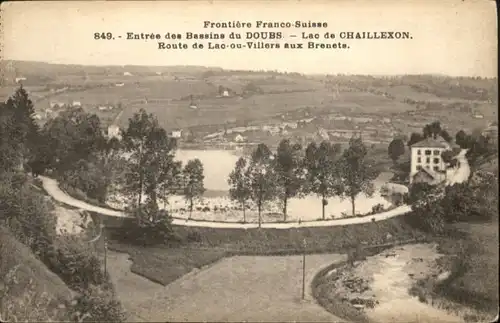Les Brenets Lac Chaillexon Route Lac-ou-Villers  *