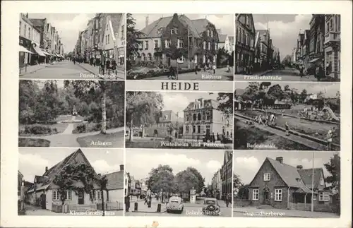 Heide Holstein Friedrichstrasse Rathaus Schwimmbad Jugendherberge x