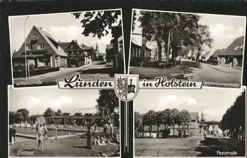 Lunden Holstein Wilhelmstrasse Freibad Poststrasse *