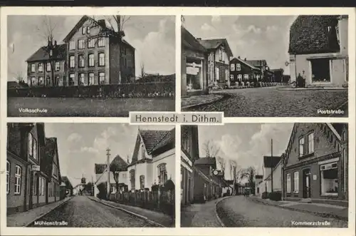 Hennstedt Dithmarschen Volksschule Muehlenstrasse Kommerzstrasse x