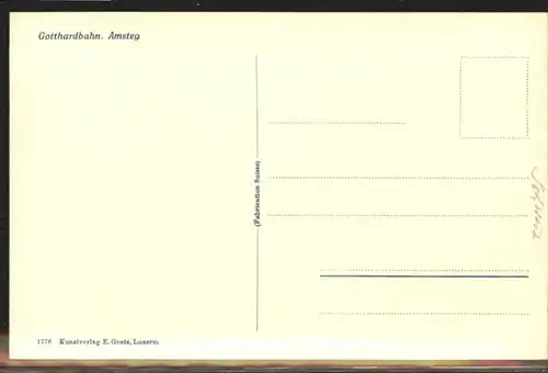 Amsteg Bruecke Gotthardbahn *