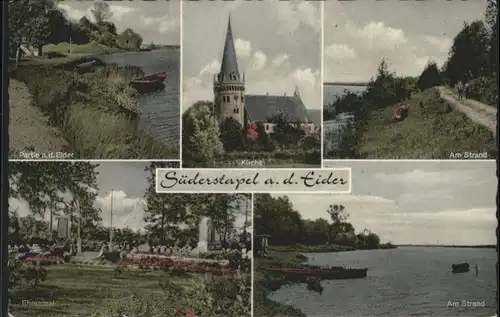 Suederstapel Eider Kirche Strand Ehrenmal x