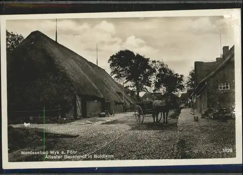 Boldixum Foehr Nordsee Bauernhof Pferd *