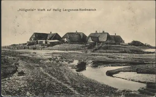 Hallig Langeness Nordmarsch Hilligenlei Werft x