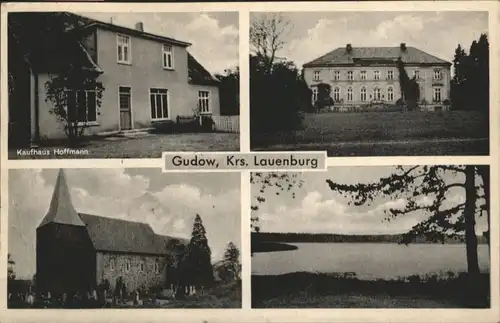 Gudow Krs. Lauenburg Kaufhaus Hoffmann Kirche x