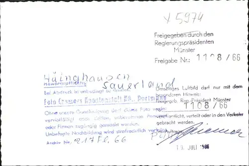 Hueinghausen Fliegeraufnahme *