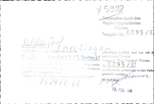 wx31164 Salchendorf Neunkirchen Fliegeraufnahme Kategorie. Neunkirchen Alte Ansichtskarten
