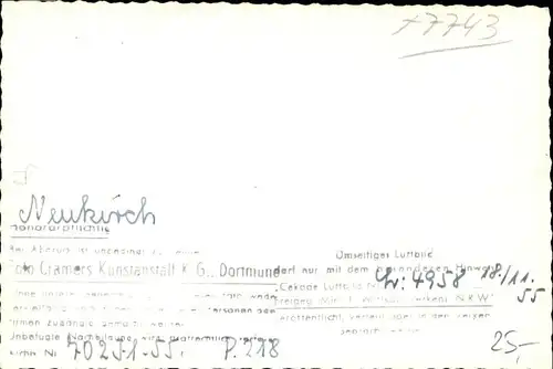 wx32110 Neukirch Tettnang Fliegeraufnahme Kategorie. Neukirch Alte Ansichtskarten
