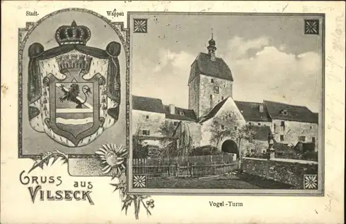 Vilseck Oberpfalz Vilseck Vogel Turm Wappen x / Vilseck /Amberg-Sulzbach LKR