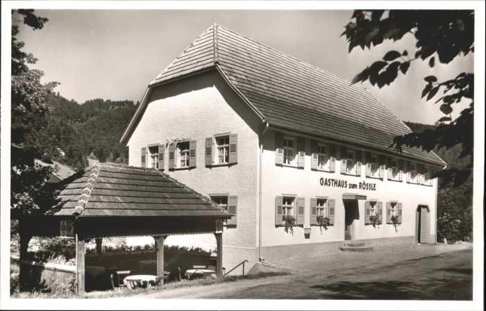 Niederwasser Hornberg Schwarzwald Gasthaus Pension Roessle Nr