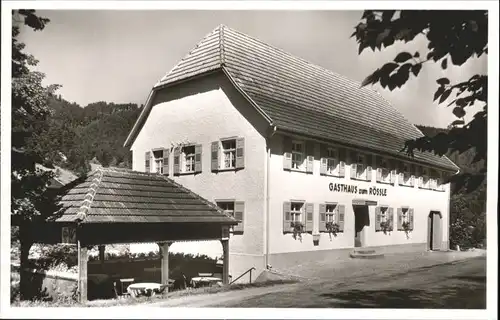 Niederwasser Hornberg Schwarzwald Gasthaus Pension Roessle *