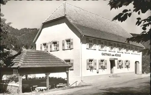 Niederwasser Hornberg Schwarzwald Gasthaus Pension Roessle *