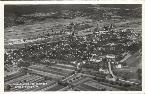 Teningen Kreis Freiburg Breisgau Fliegeraufnahme *